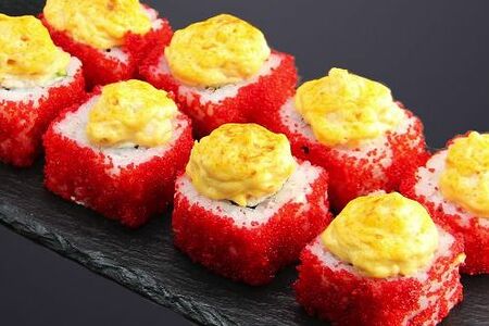 Запеченная калифорния с креветкой