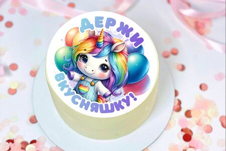 Бенто-торт День рождения единорог