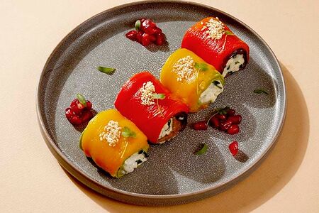 Рулетики из запеченных овощей