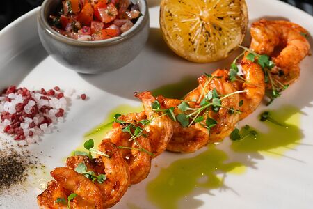 Креветки гриль