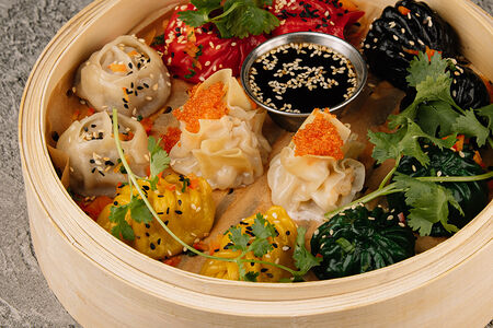 Микс дим-самов на пару