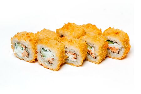 Горячий ролл с лососем