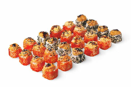 Лосось, креветки и угорь 24 шт