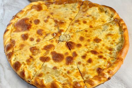 Хачапури с грибами и грузинским сыром