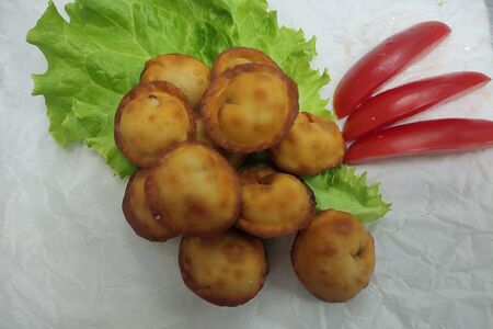 Жареные пельмени