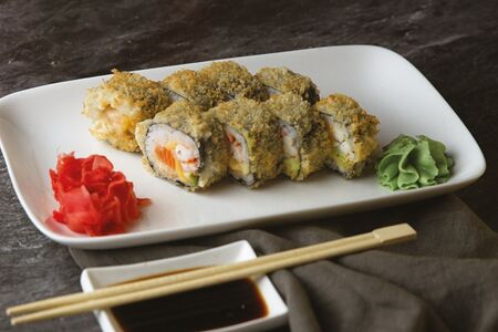 Спайси сяке темпура