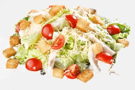 Салат Цезарь с креветками