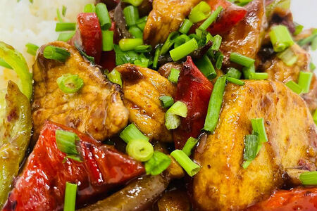 Картофель с цыплёнком по-сычуаньски