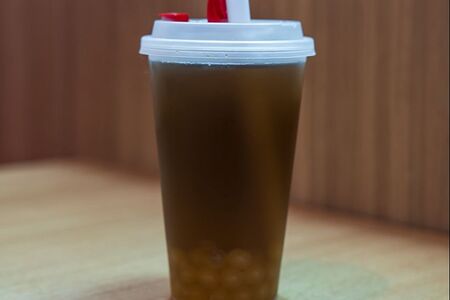 Черный бабл с джус-боллами