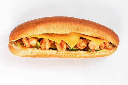Багет с креветками