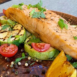 Стейк из лосося