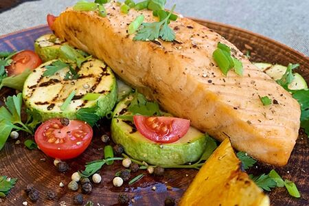 Стейк из лосося