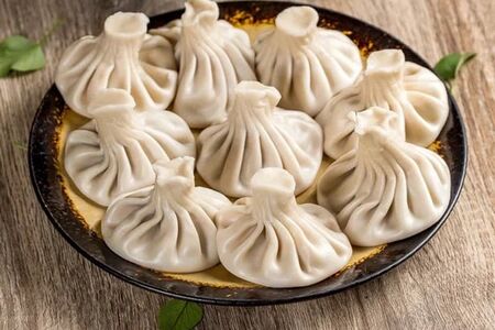 Хинкали с креветками