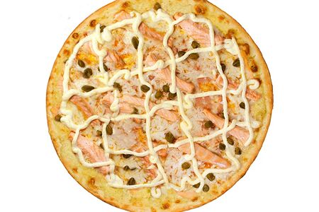 Пицца Сальмоне со сливочным соусом