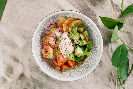 Поке с креветками