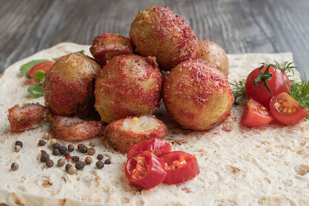 Шашлык из картошки с салом