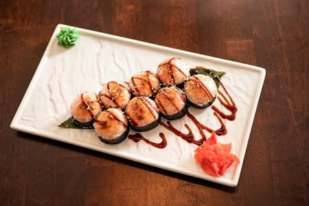 Запеченные с курицей и томатом