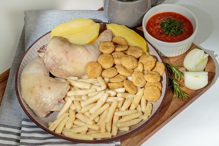 Галушки с курицей