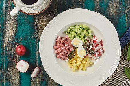 Окрошка с мортаделлой