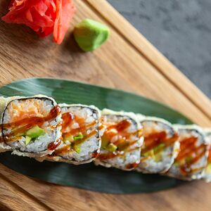 Ролл темпура с лососем