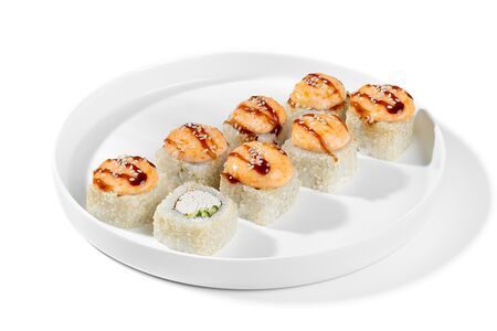 Запеченная калифорния в кунжуте