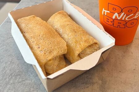 Блины с творогом