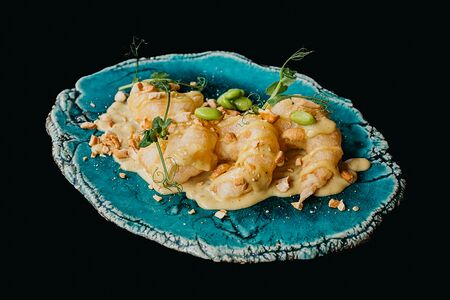 Креветки в соусе васаби