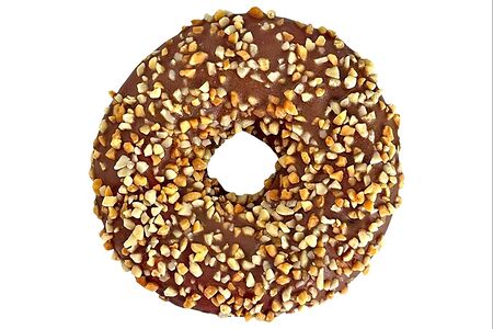 Пончик с ореховой начинкой