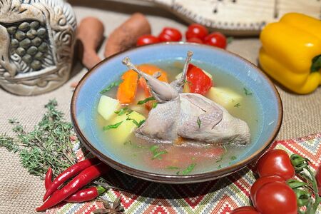 Шурпа из перепелок