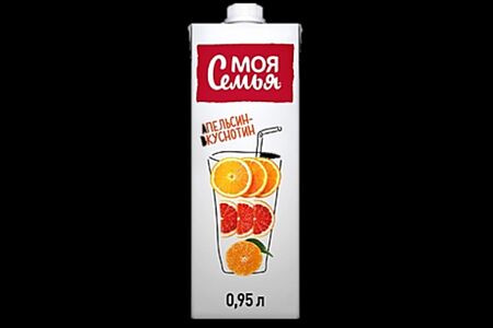 Сок Апельсин-вкуснотин Моя семья