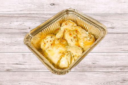 Запечённые пельмени с курицей халяль