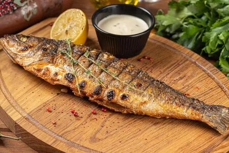 Сибас на углях