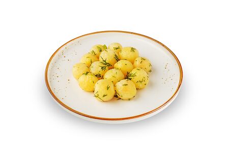 Картофель с укропом и маслом