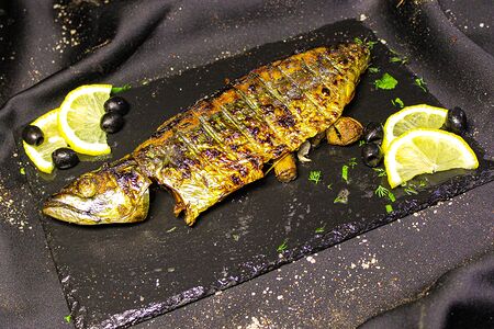Скумбрия на мангале