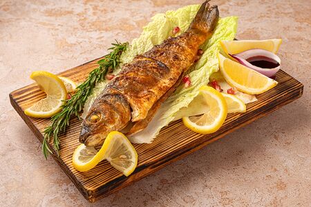 Сибас на углях