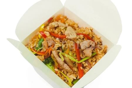 Тяхан со свининой