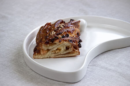 Бекерс (пирог-коса) яблоко-корица-орехи-изюм