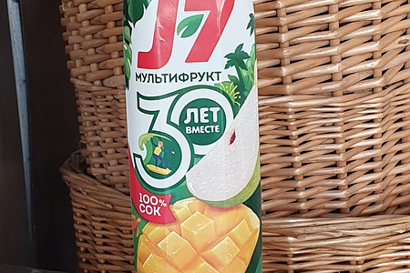 Сок J7 Мультифр. с мяк. 0,97л