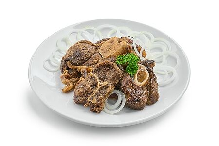 Тушеная баранина на кости