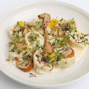 Пельмени с домашней уткой, цыпленком и лесными грибами