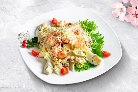 Цезарь с креветками 