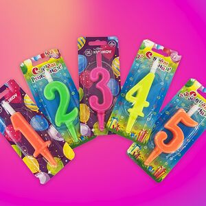 Свеча Цифры (цветные)