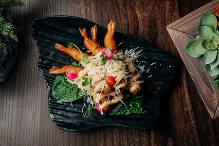 Креветки темпура