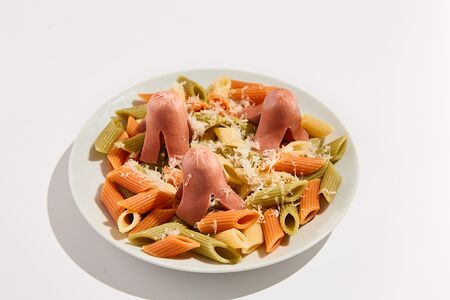 Макарошки с сосиской