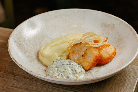 Котлеты из судака с картофельным пюре