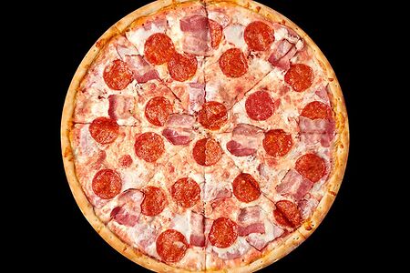 Пицца Мясной микс на тонком тесте