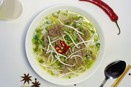 Фо бо - суп-лапша с говядиной 