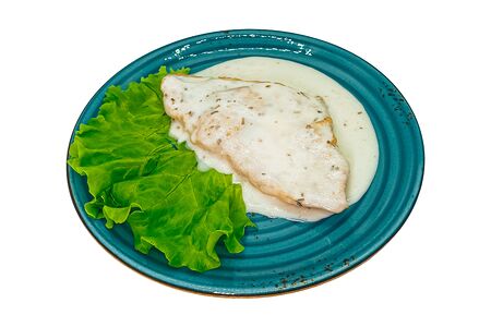 Стейк из куриного филе в сливочном соусе Прованс