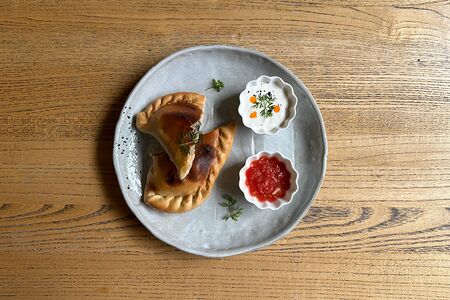 Пирог с картофелем и грибами