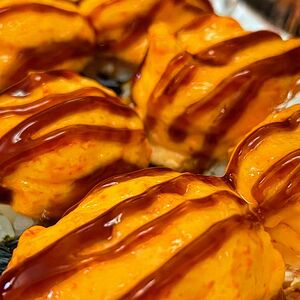 Запечённый ролл с лососем